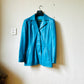 Turquoise leather jacket (XL)