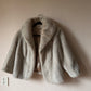 Vintage faux fur crop coat