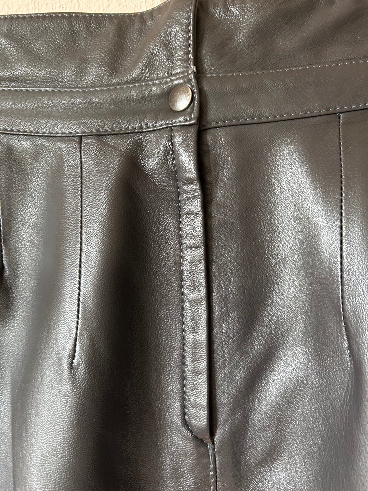 80s Maxi leather skirt (M/L)