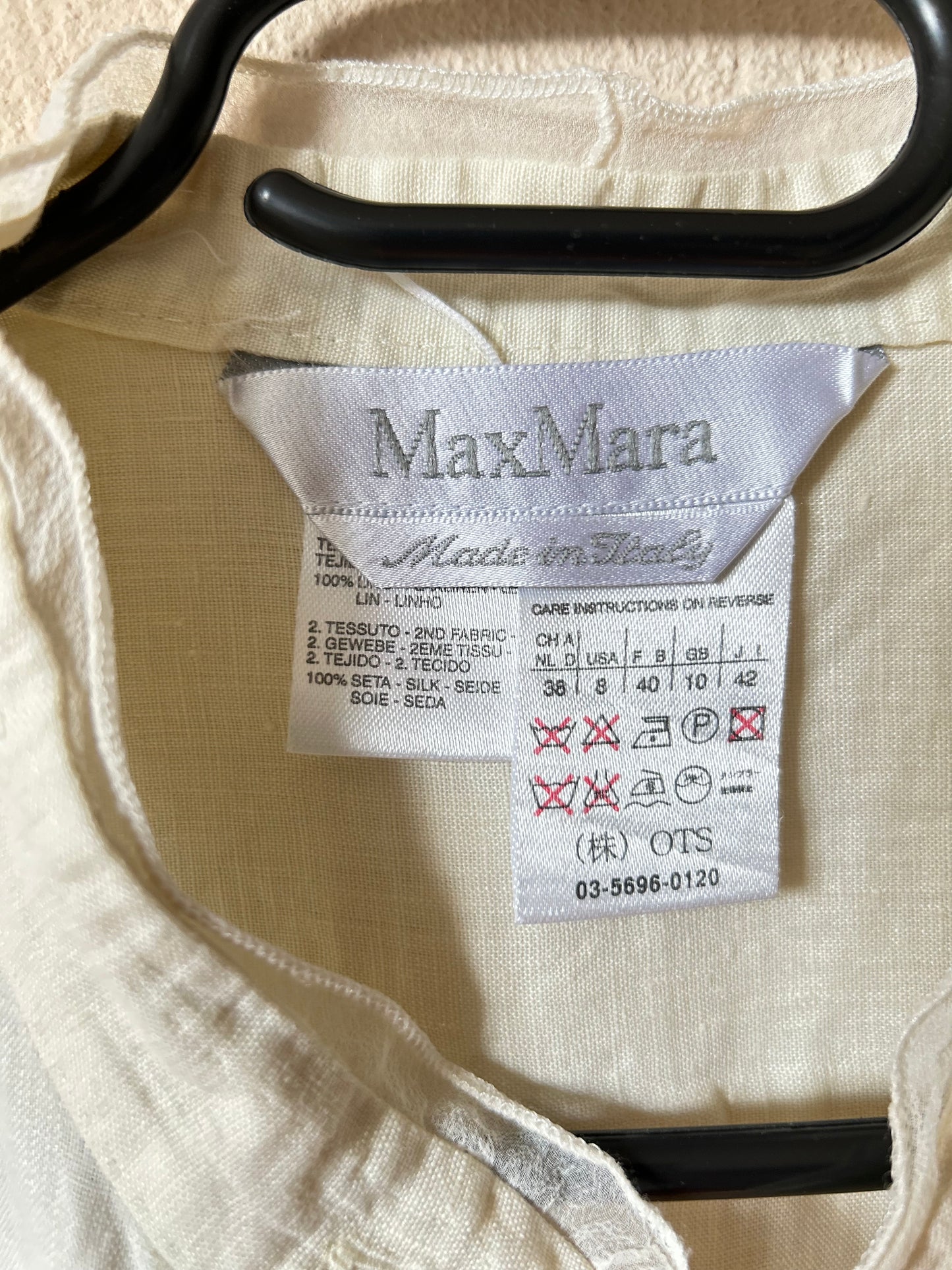 Max Mara linen&silk blend blouse