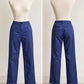Carolina Herrera Cotton Chino Trousers – Navy Blue (M)