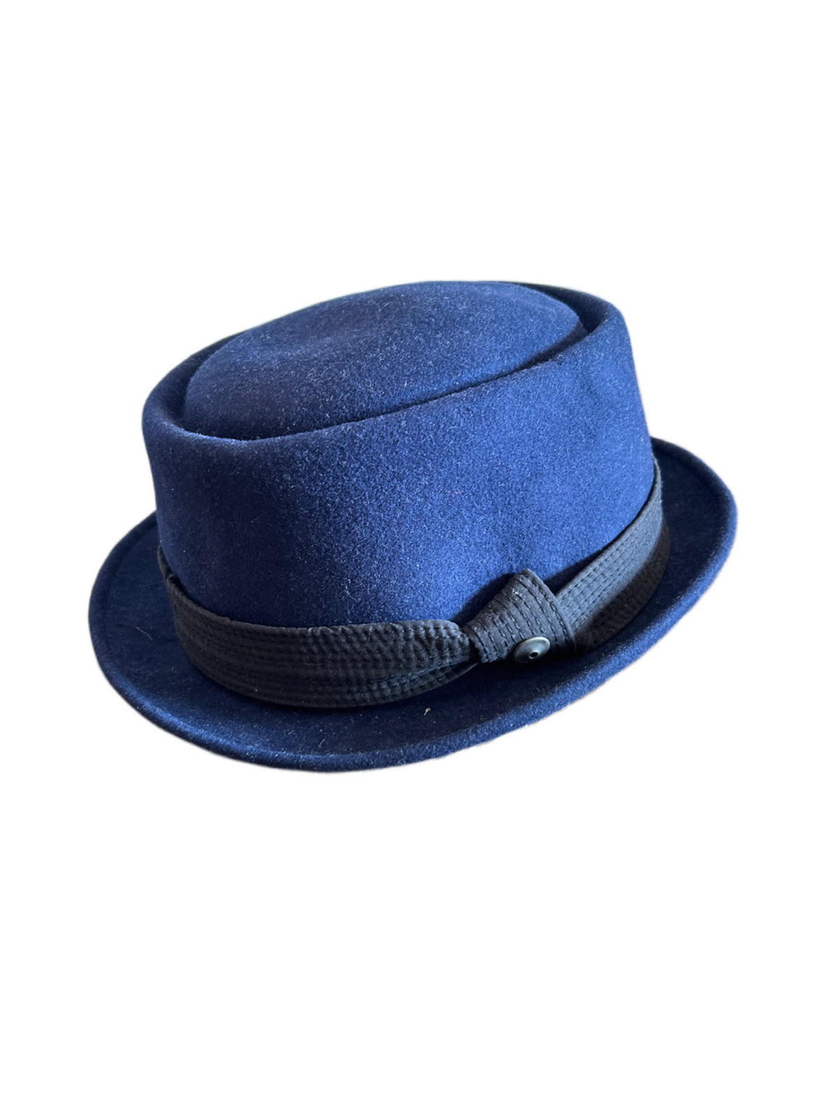 DIESEL Blue Wool Felt Pork Pie / Trilby Hat