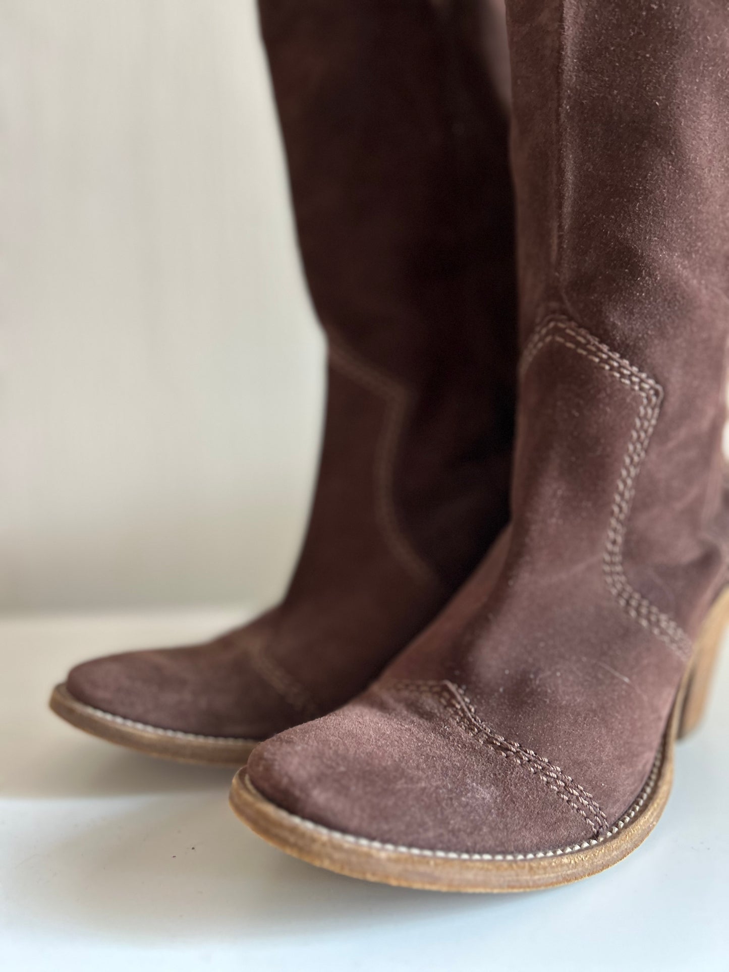 Suede Cowboy boots