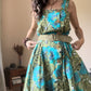 Belted vintage summer dress