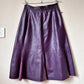 Purple leather vintage skirt