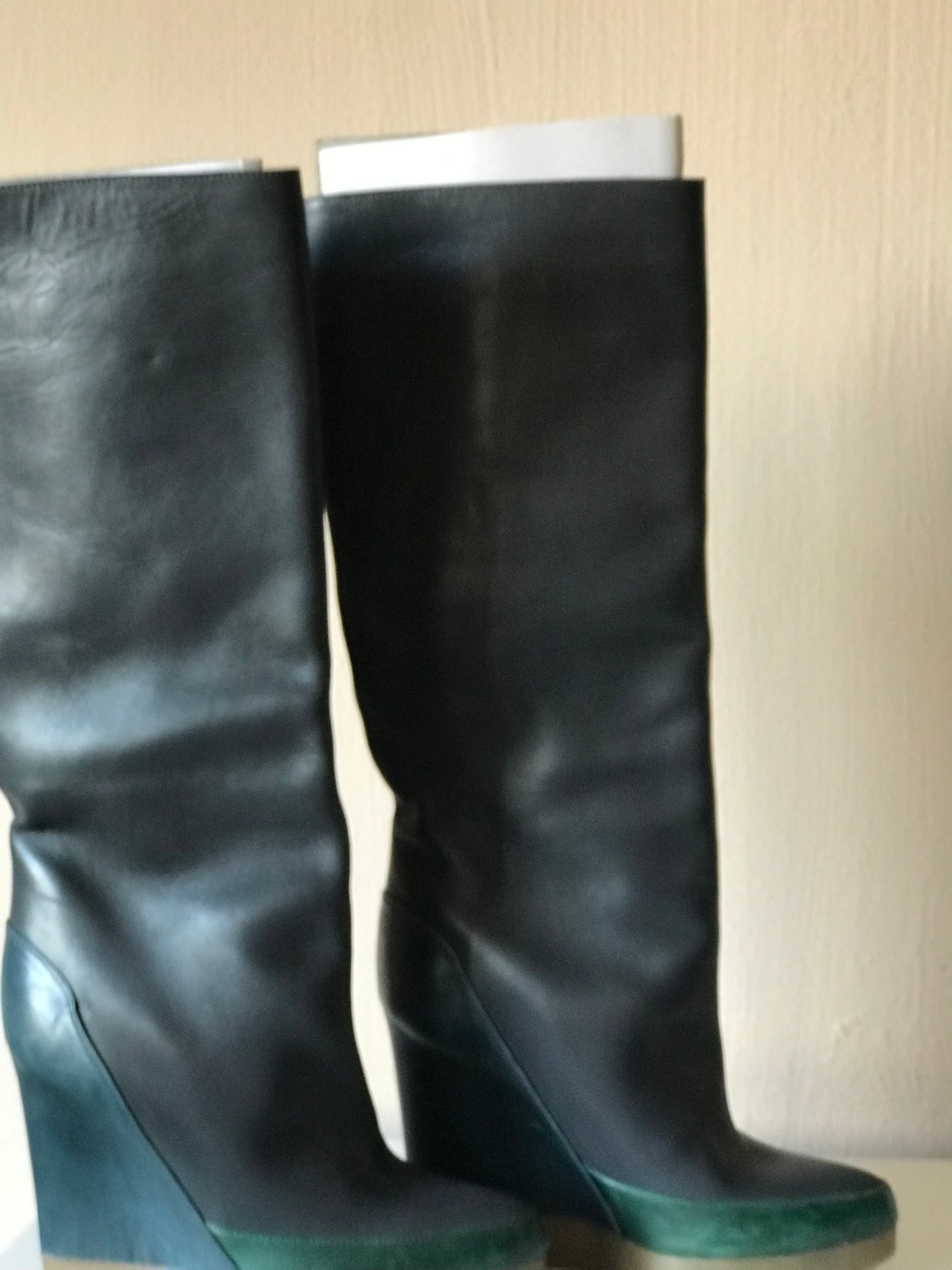 Jil Sander knee length platform boots