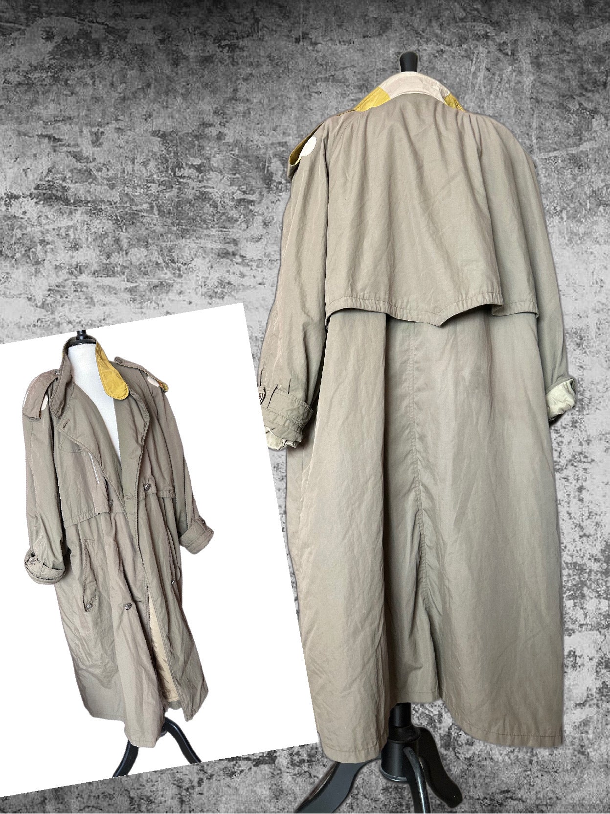 Vintage maxi trench coat