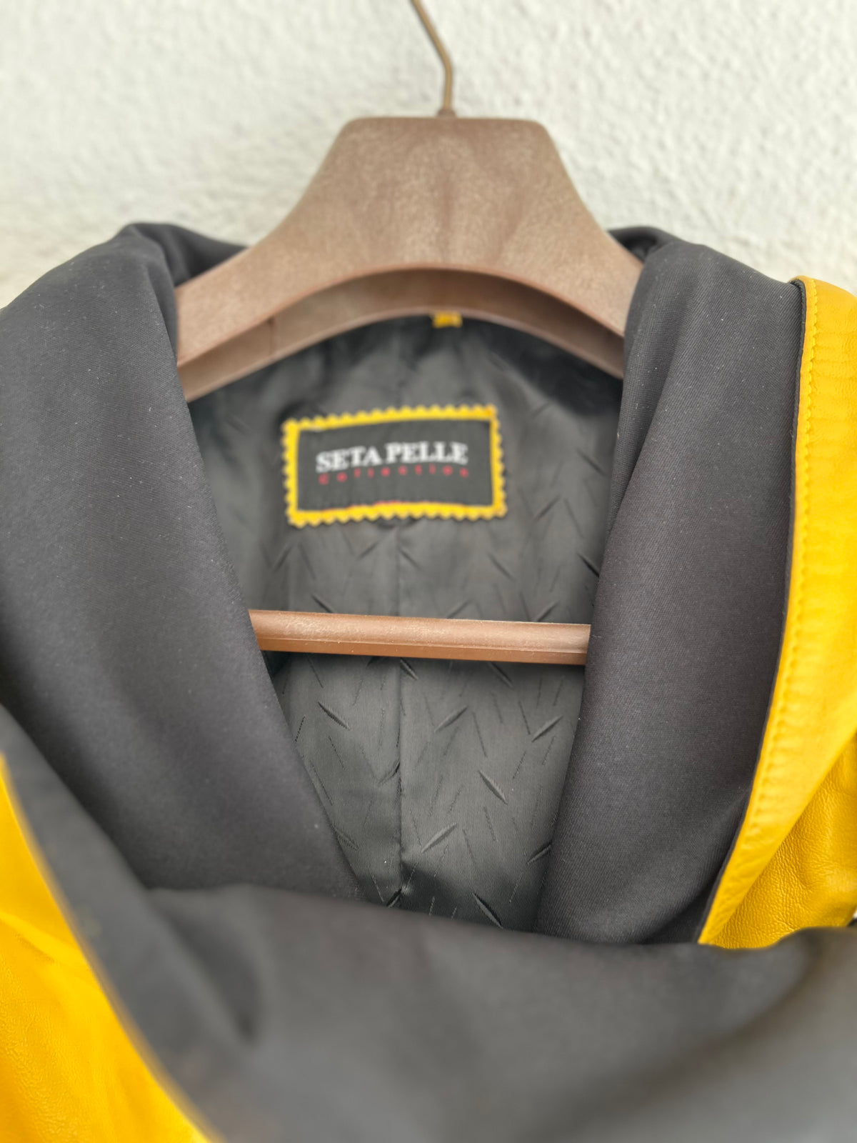 Rare design belted Leather jacket