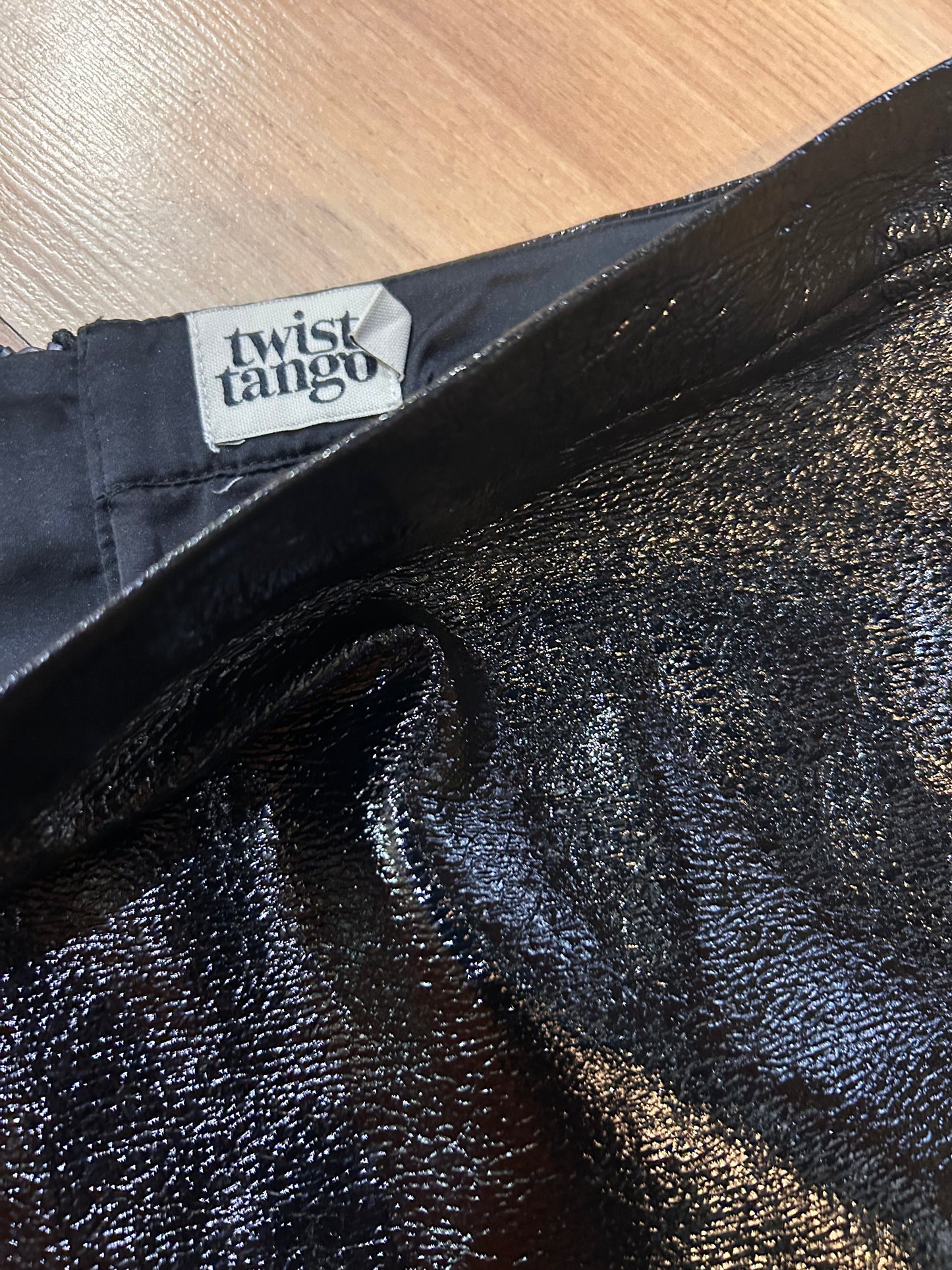 Twist & tango vegan leather skirt