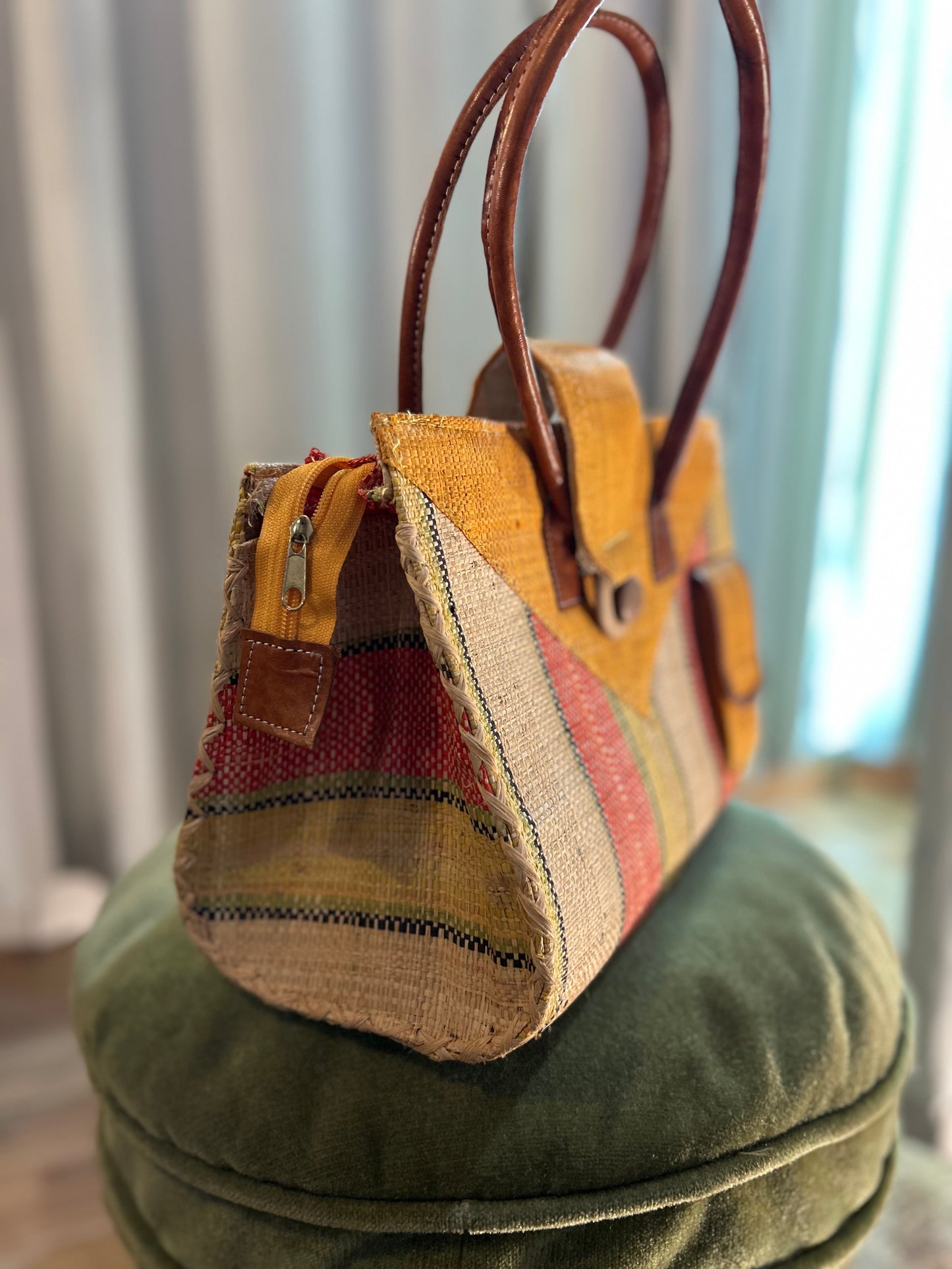 Vintage straw bag