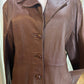 70s leather trench coat