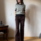 Carolina Herrera velvet flared trousers