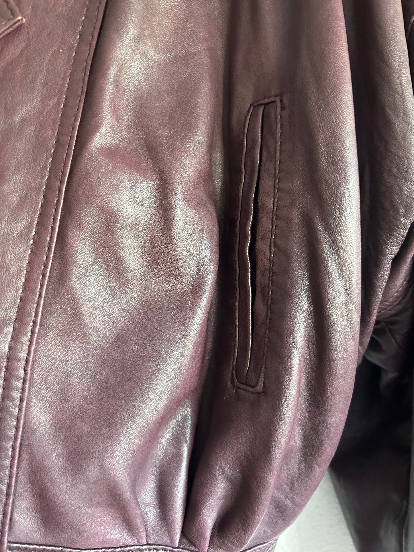 80s vintage lamb leather jacket