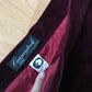 Bordeaux velvet skirt