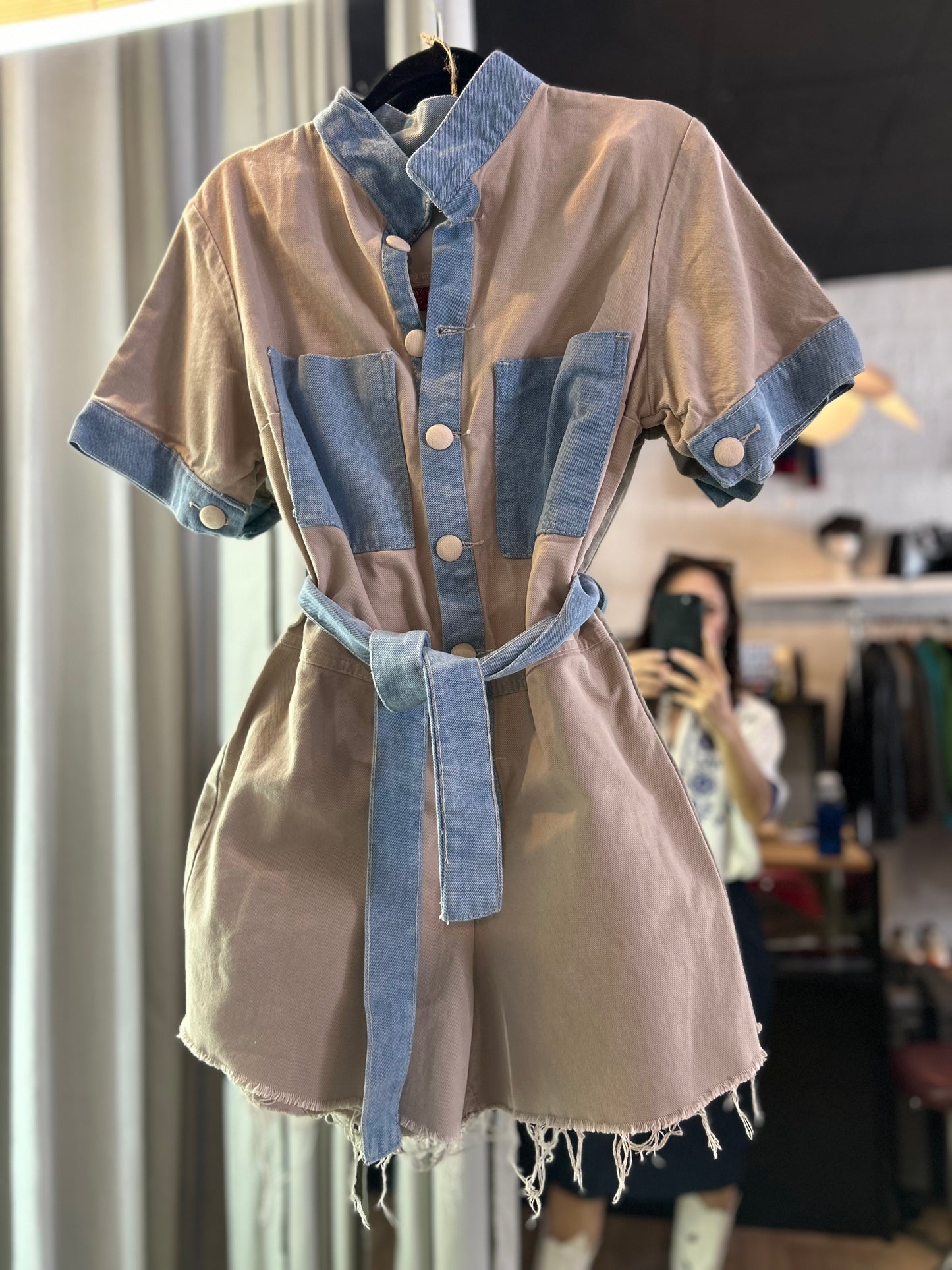 Denim playsuit (M/L)
