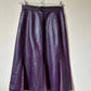 Purple leather vintage skirt