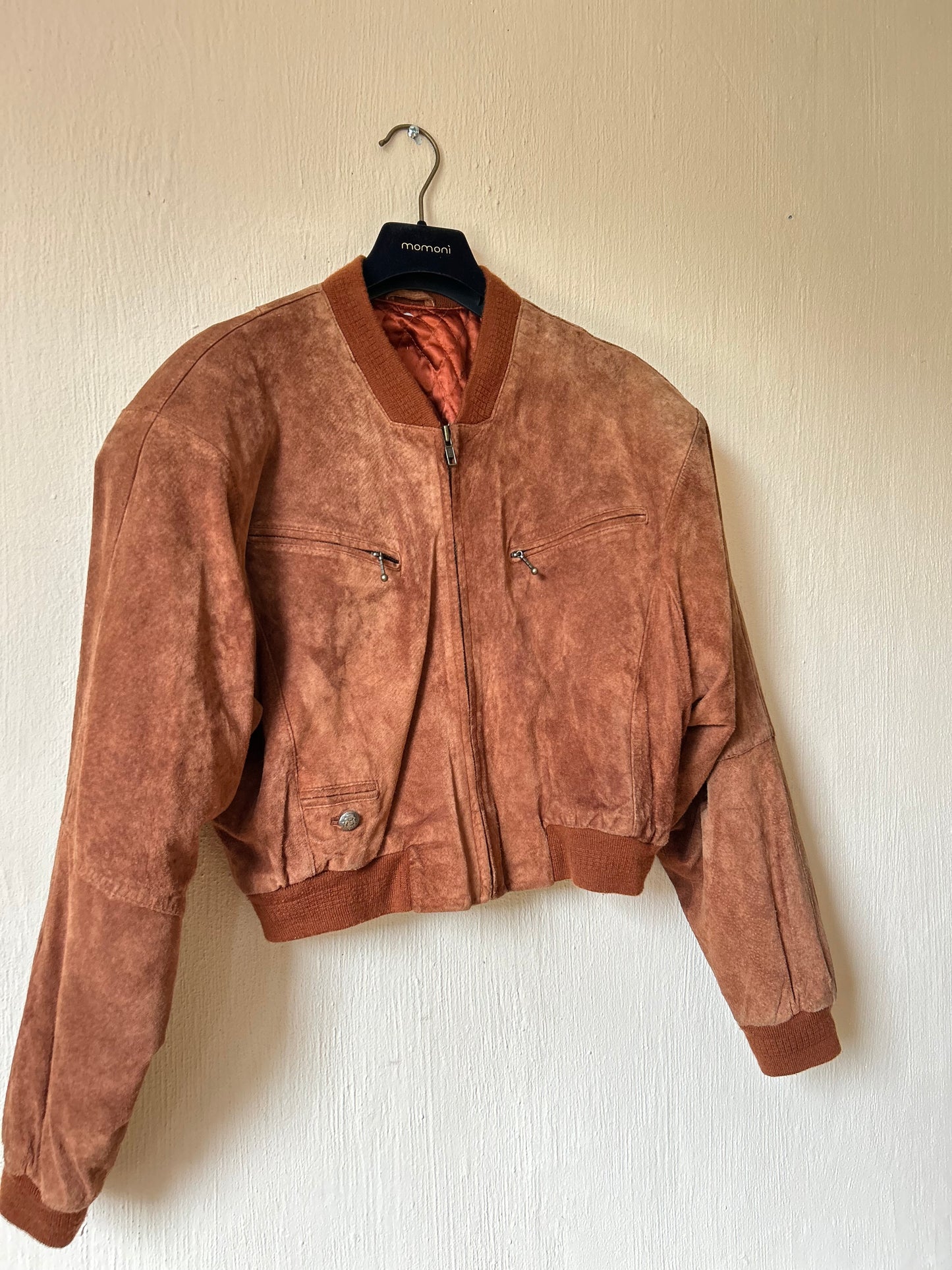 Vintage suede bomber jack