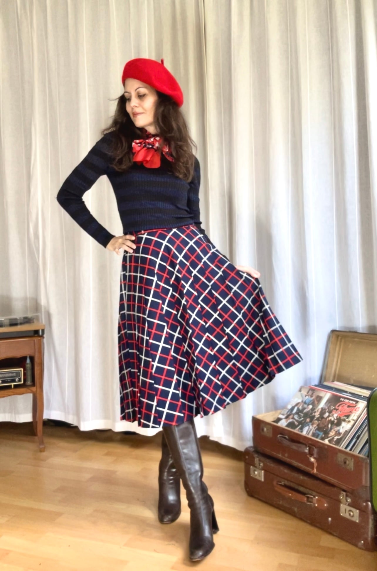 Vintage pleated skirt