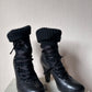 See by chloe lace up boots