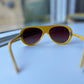 80s retro aviator sunglasses