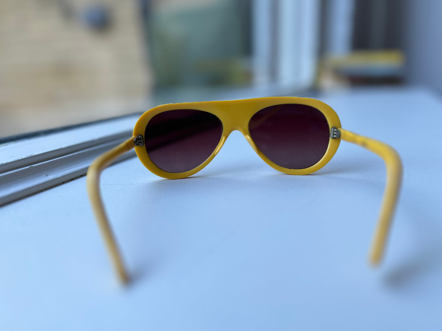 80s retro aviator sunglasses