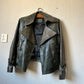 Vintage leather biker jack 42