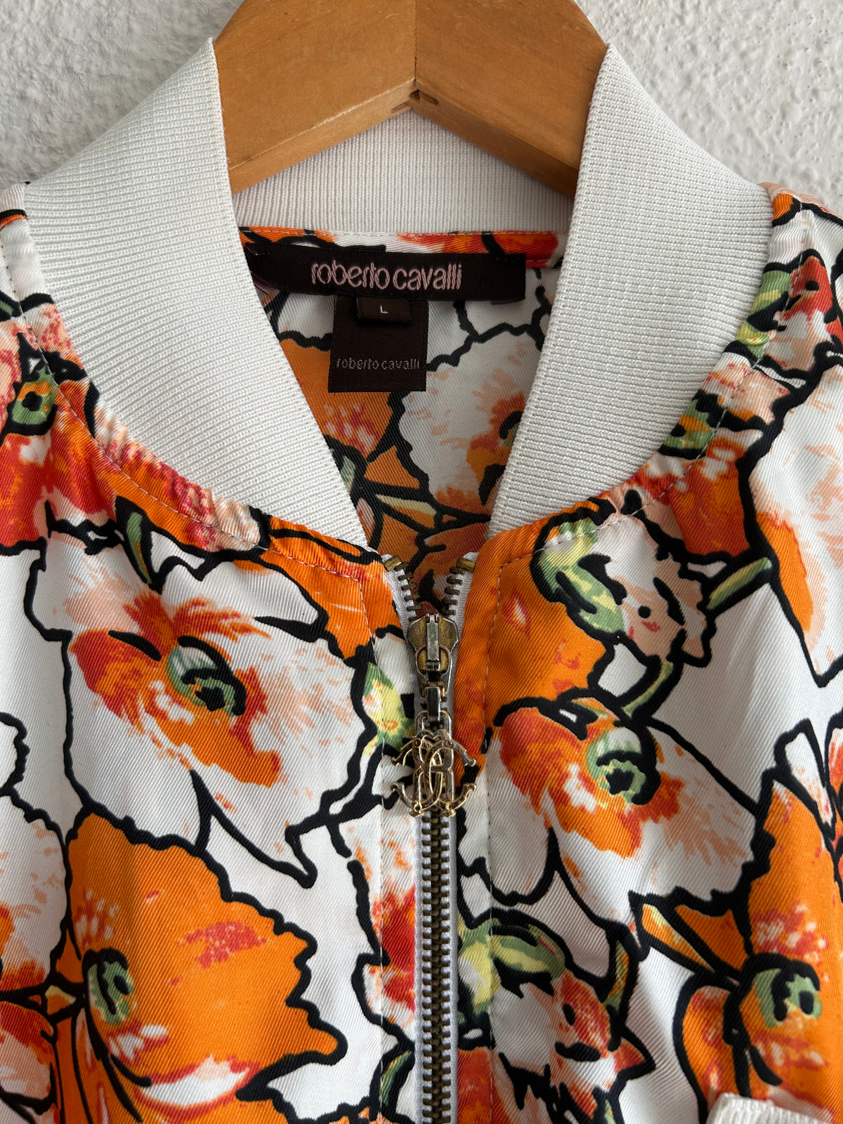 Roberto Cavalli zip-up Bomber