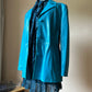 Turquoise leather jacket (XL)