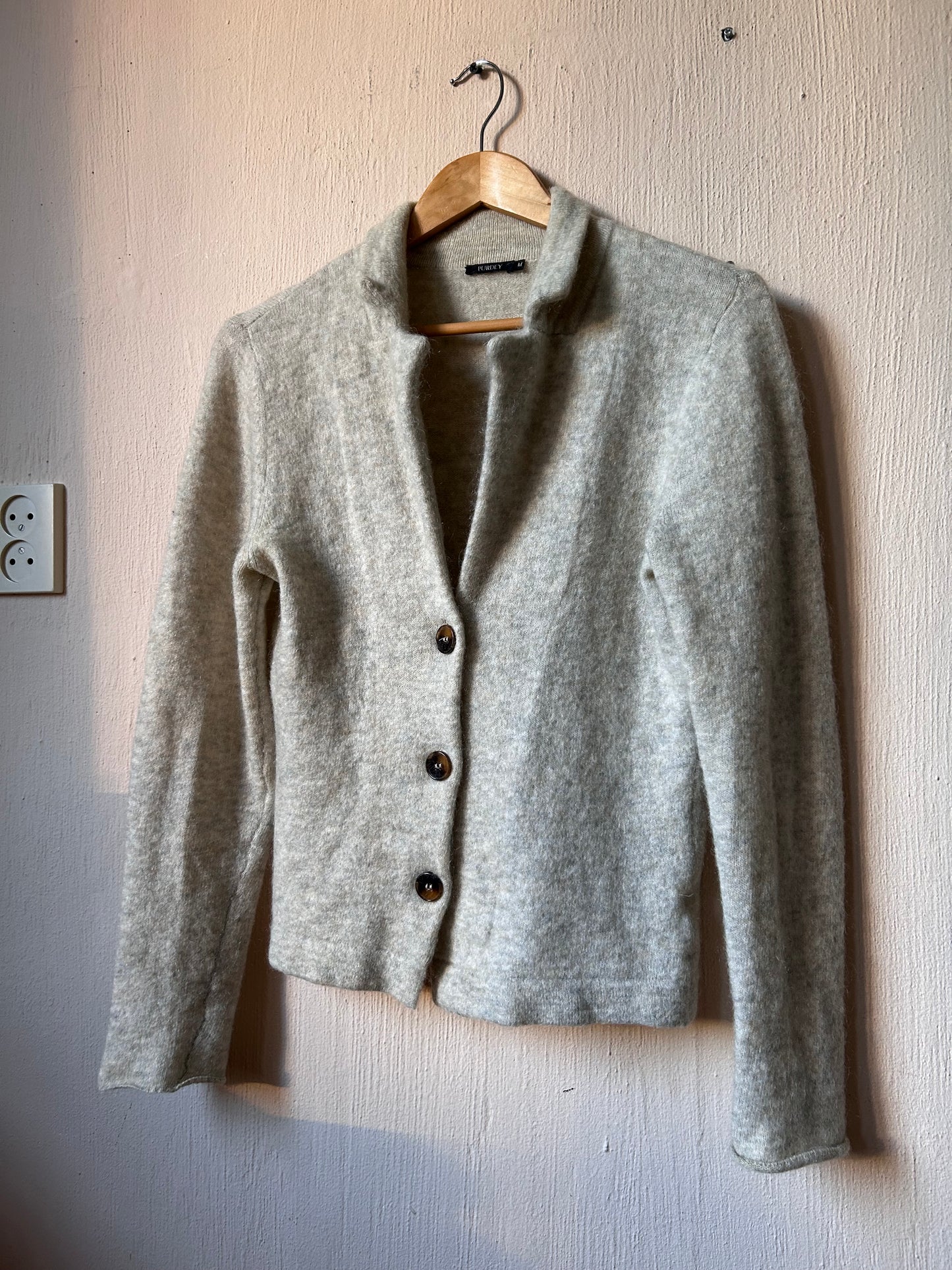 Purdey mohair cardigan