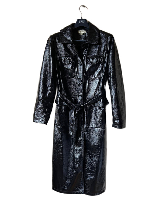 Noize vegan leather trench coat