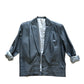 80s classic oversized leather jacket M/L