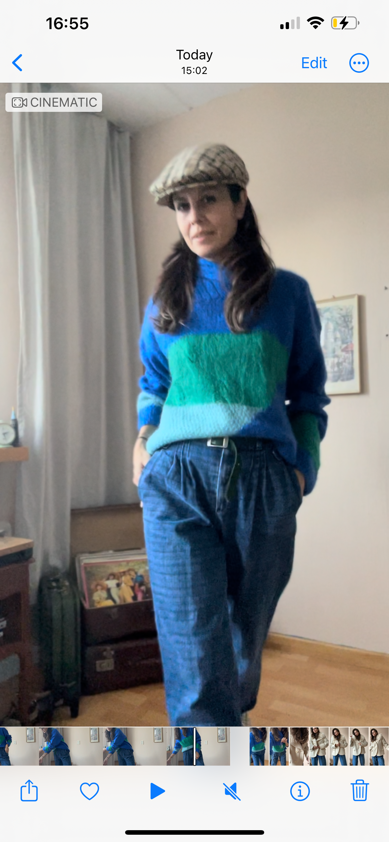 Hand knit sweater