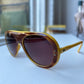 80s retro aviator sunglasses