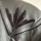 80s leather crop jacket