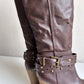 Vintage platform knee boots