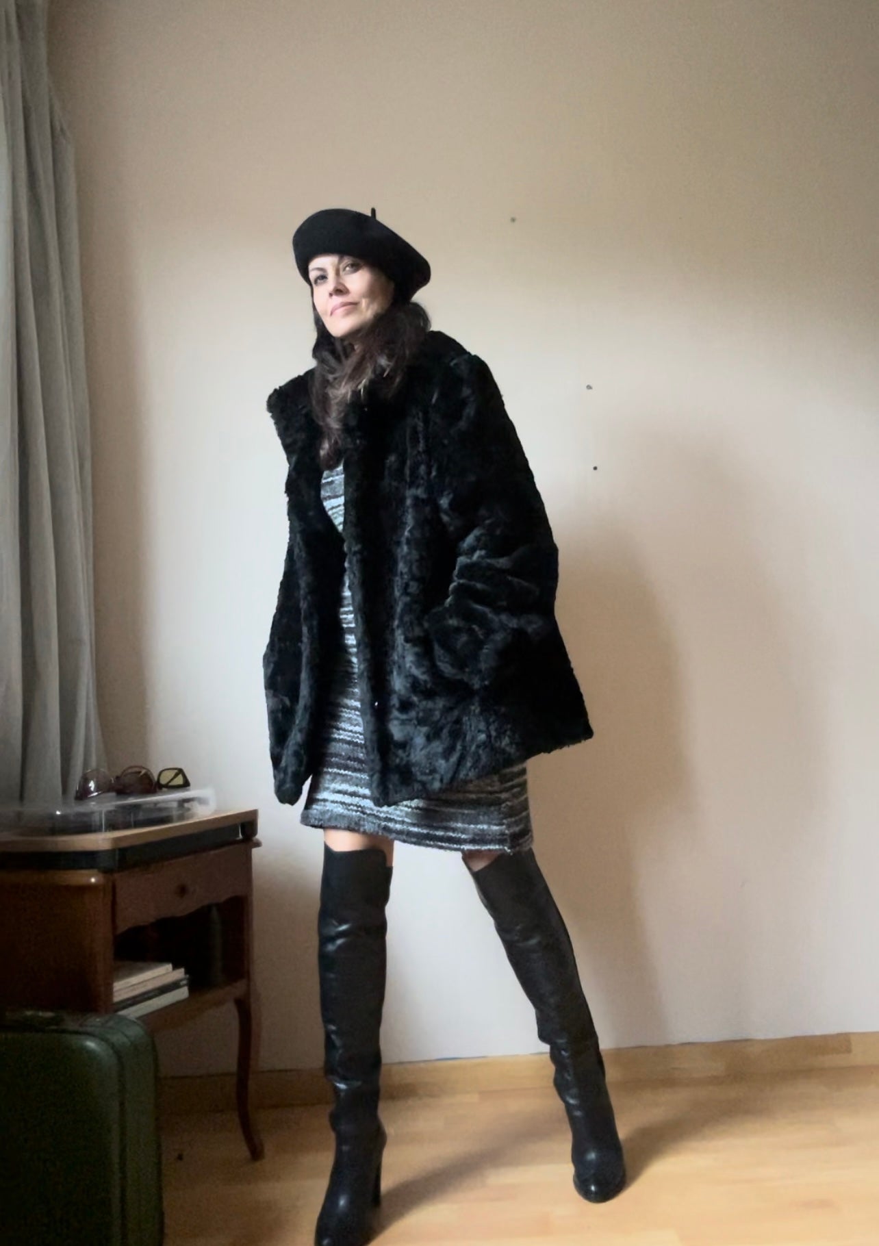 Vintage faux fur coat