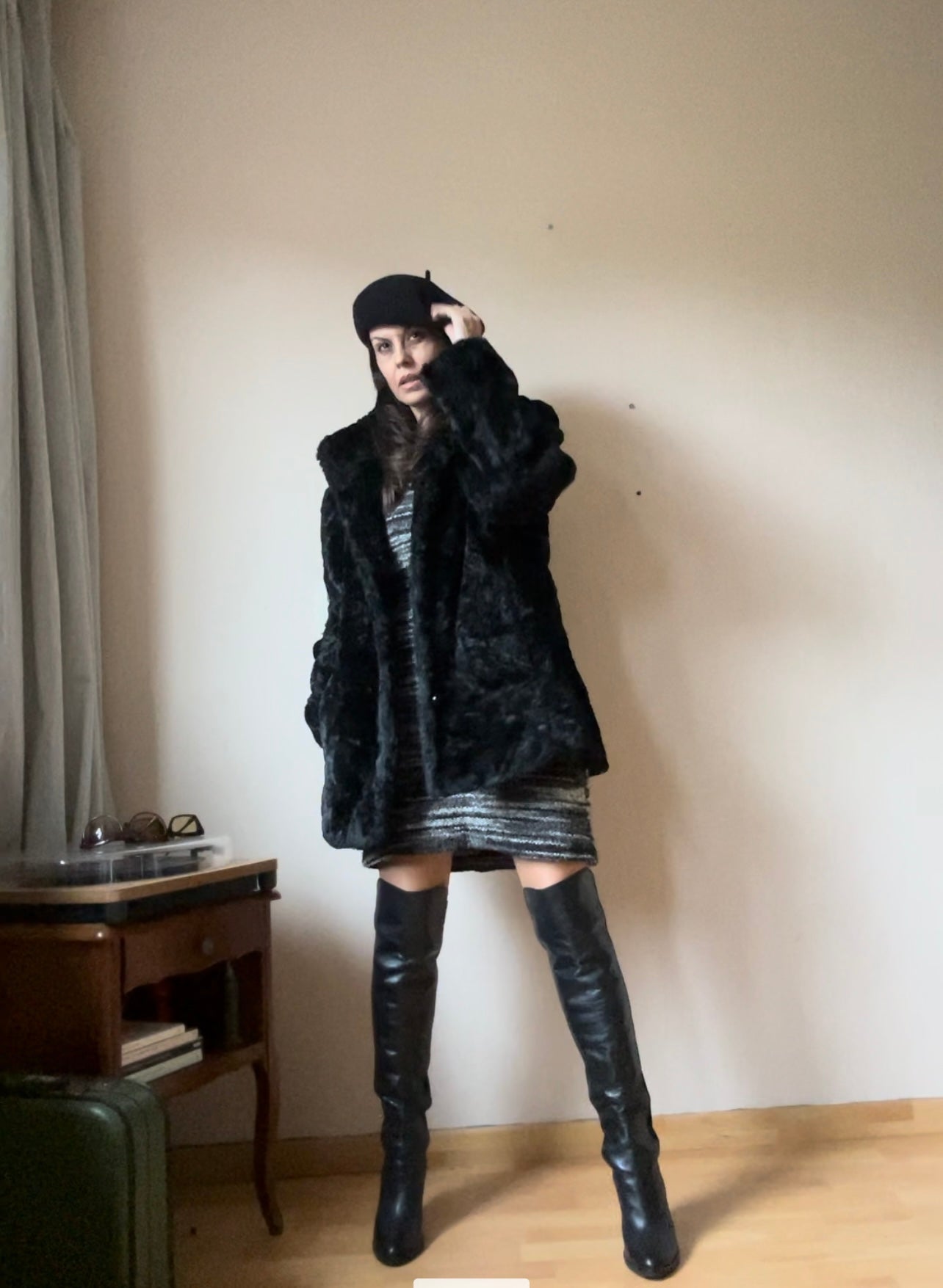 Vintage faux fur coat