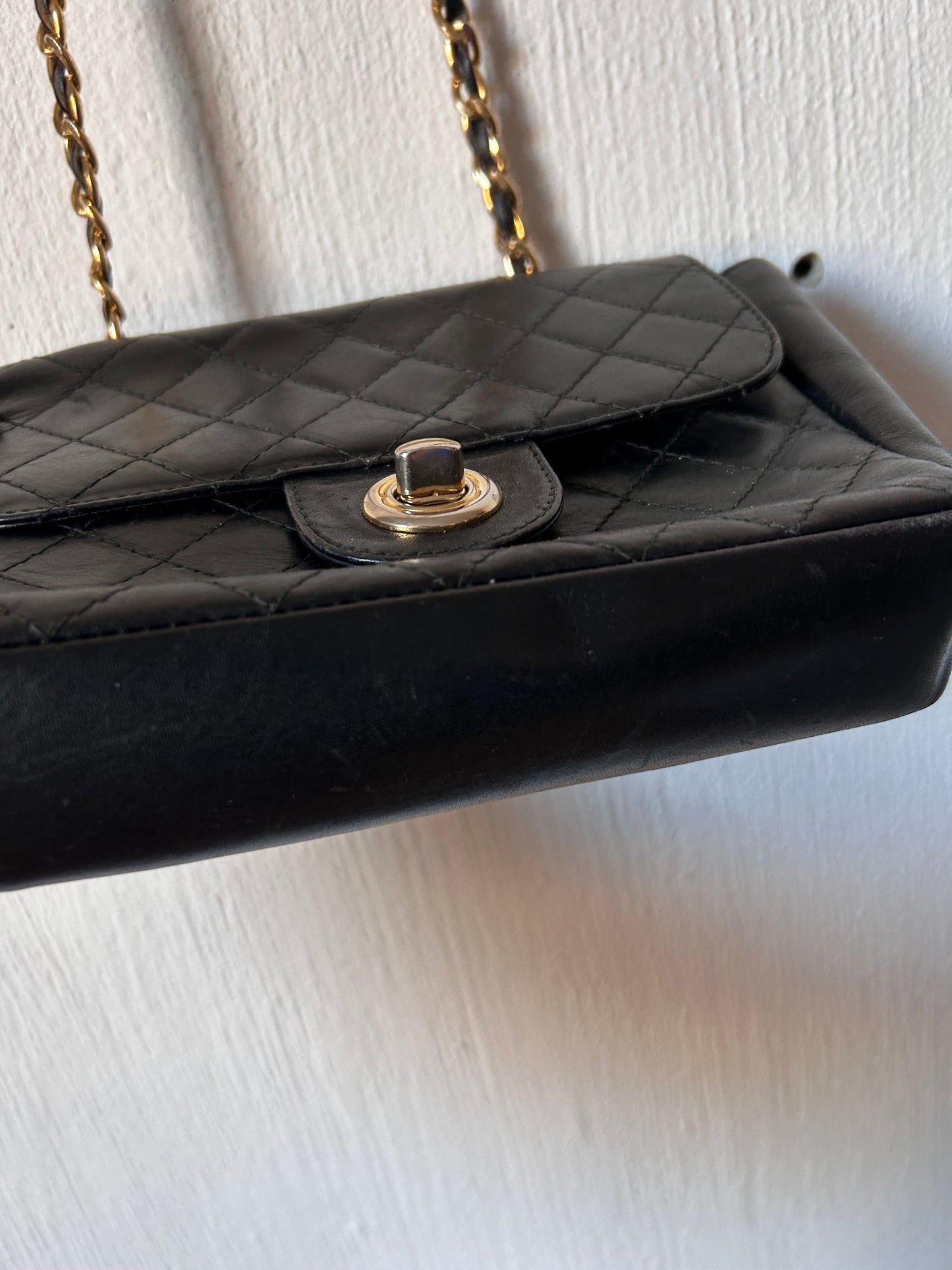 Vintage leather clutch