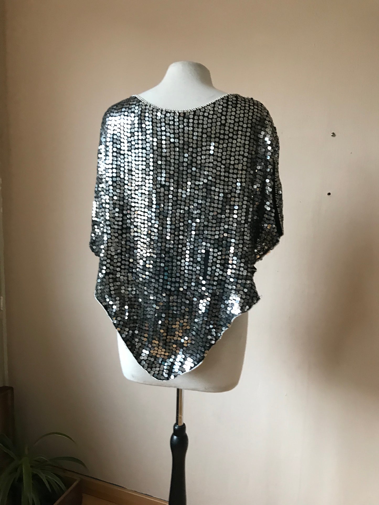 Full sequin butterfly top