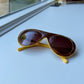 80s retro aviator sunglasses