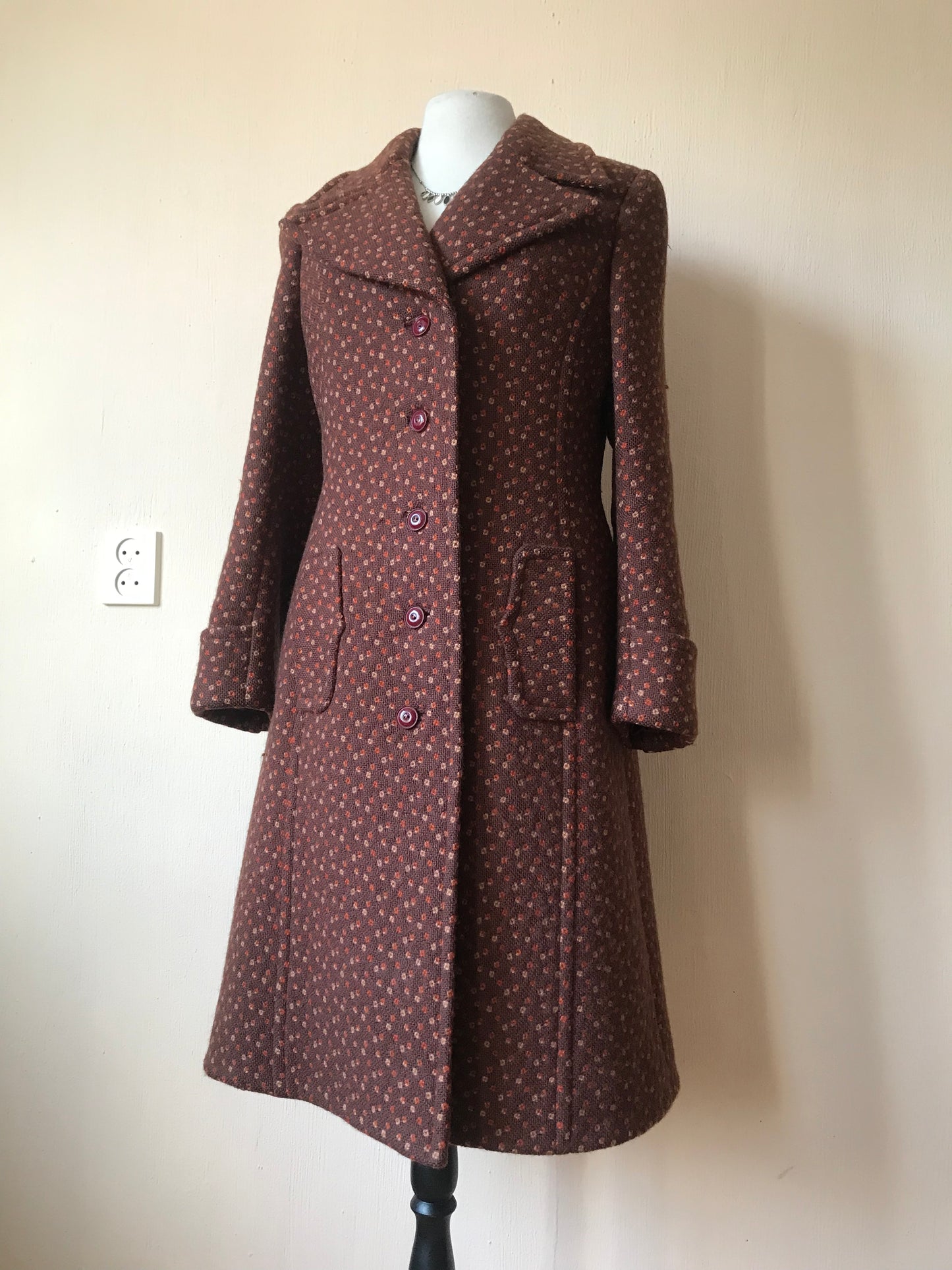 70s vintage wool coat