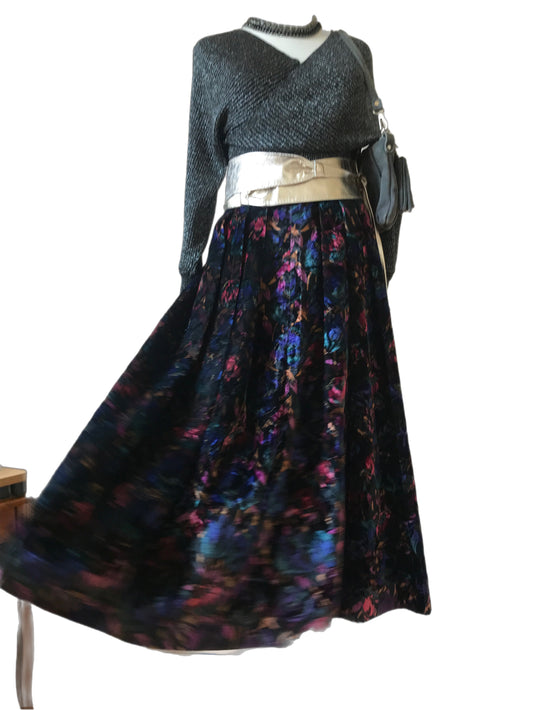 Vintage velvet skirt