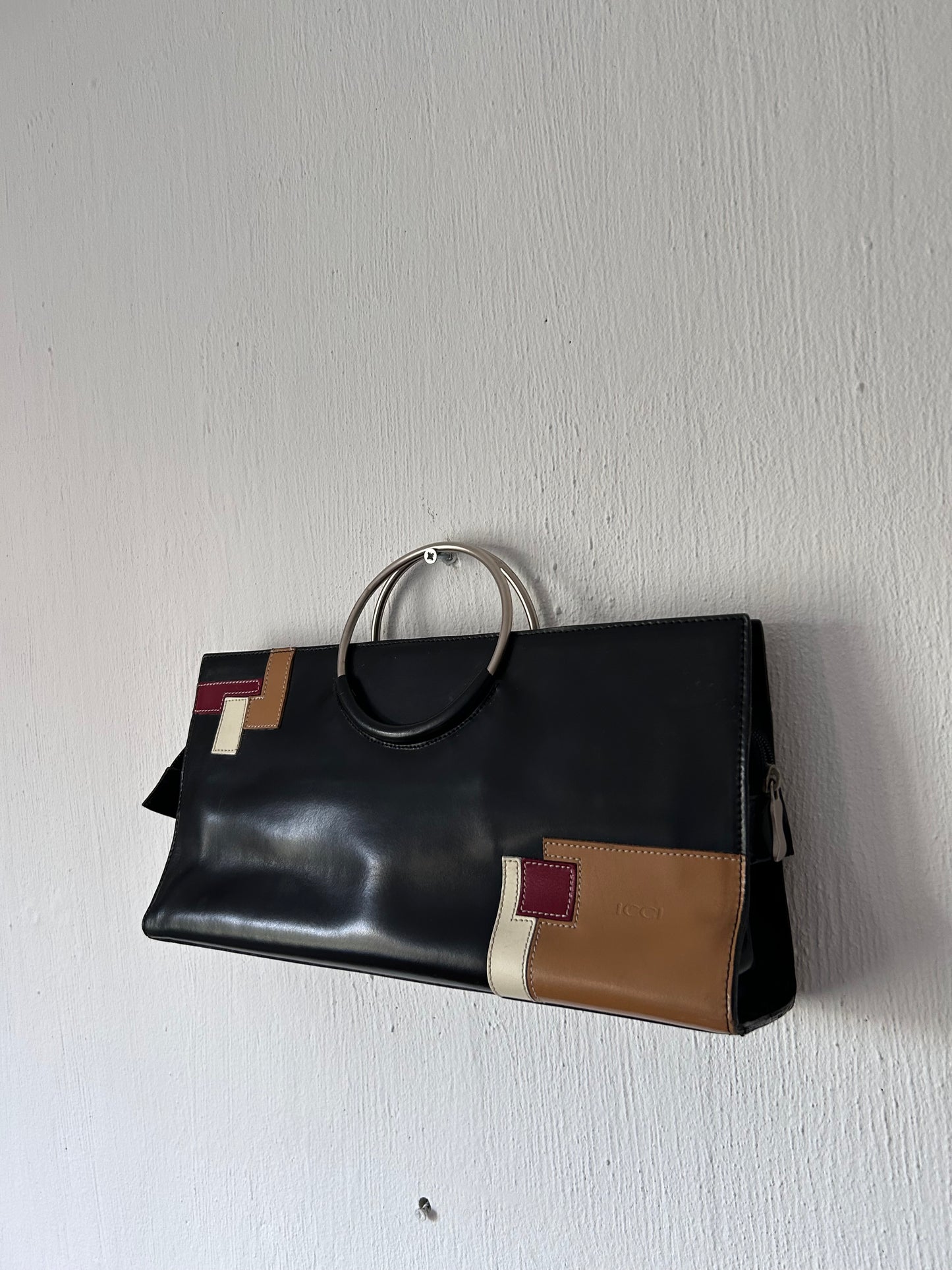 Vintage leather handbag y2k