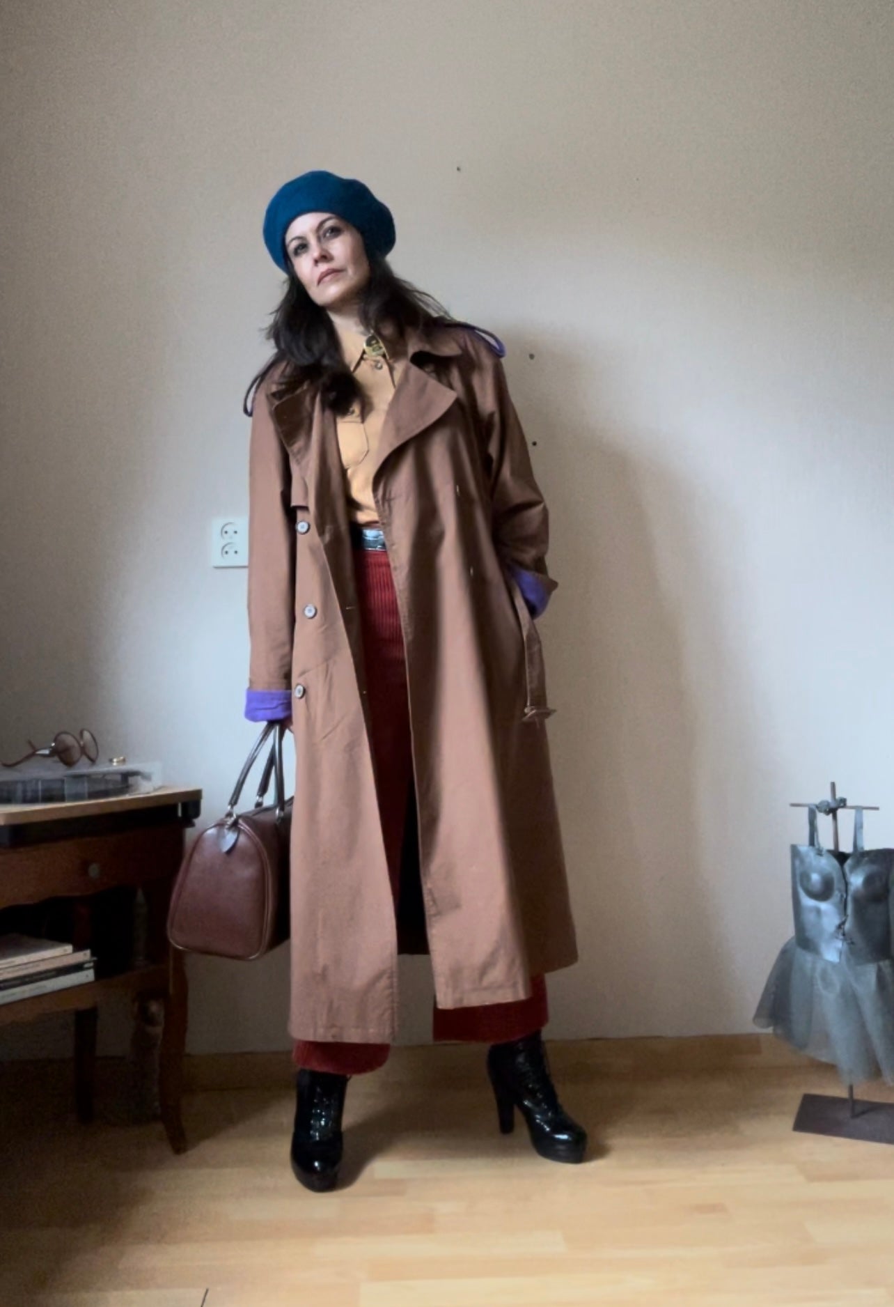 90s vintage oversized trench coat (M/L)