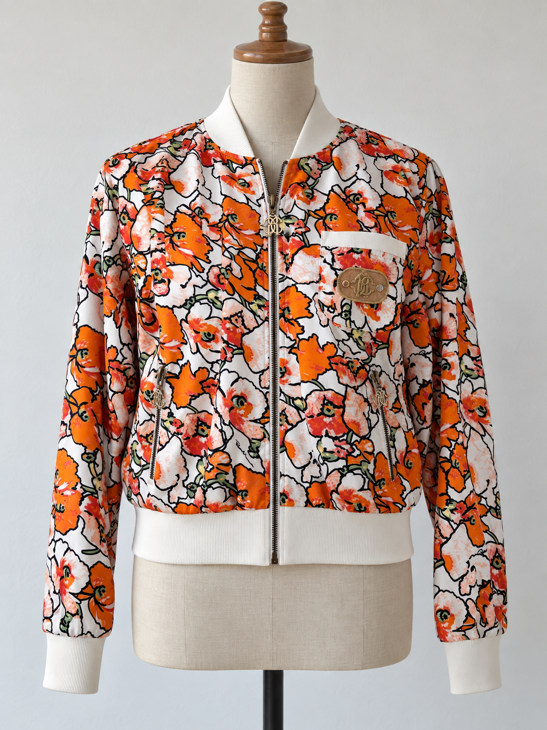 Roberto Cavalli zip-up Bomber