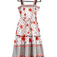 70s floral summer dress