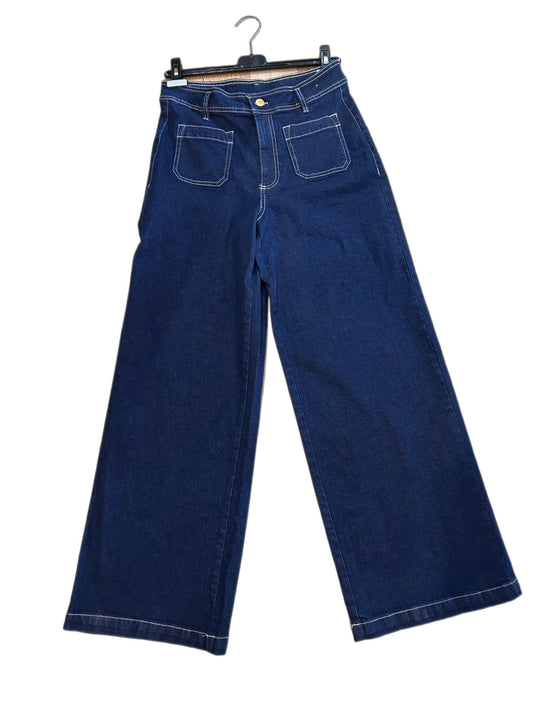 Wide leg culotte jeans
