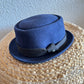 DIESEL Blue Wool Felt Pork Pie / Trilby Hat