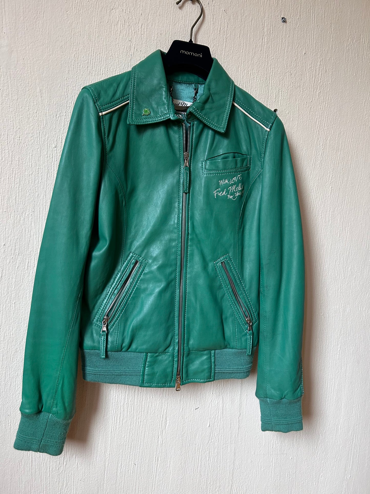 Fred Mello NY leather bomber