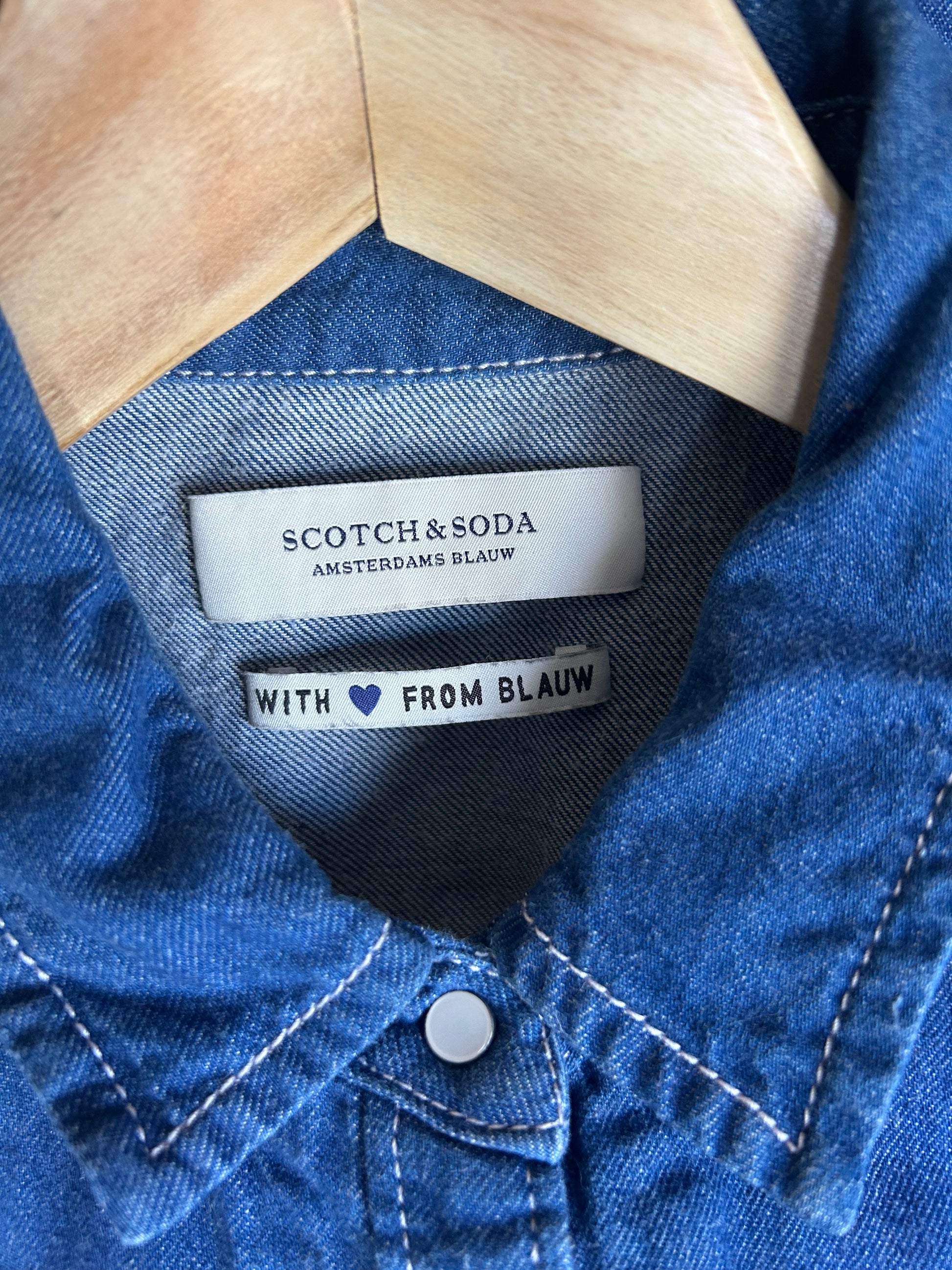 scotch and soda denim dress Washed Denim Mini Shirtdress Art From The Heart Scotch & Soda
